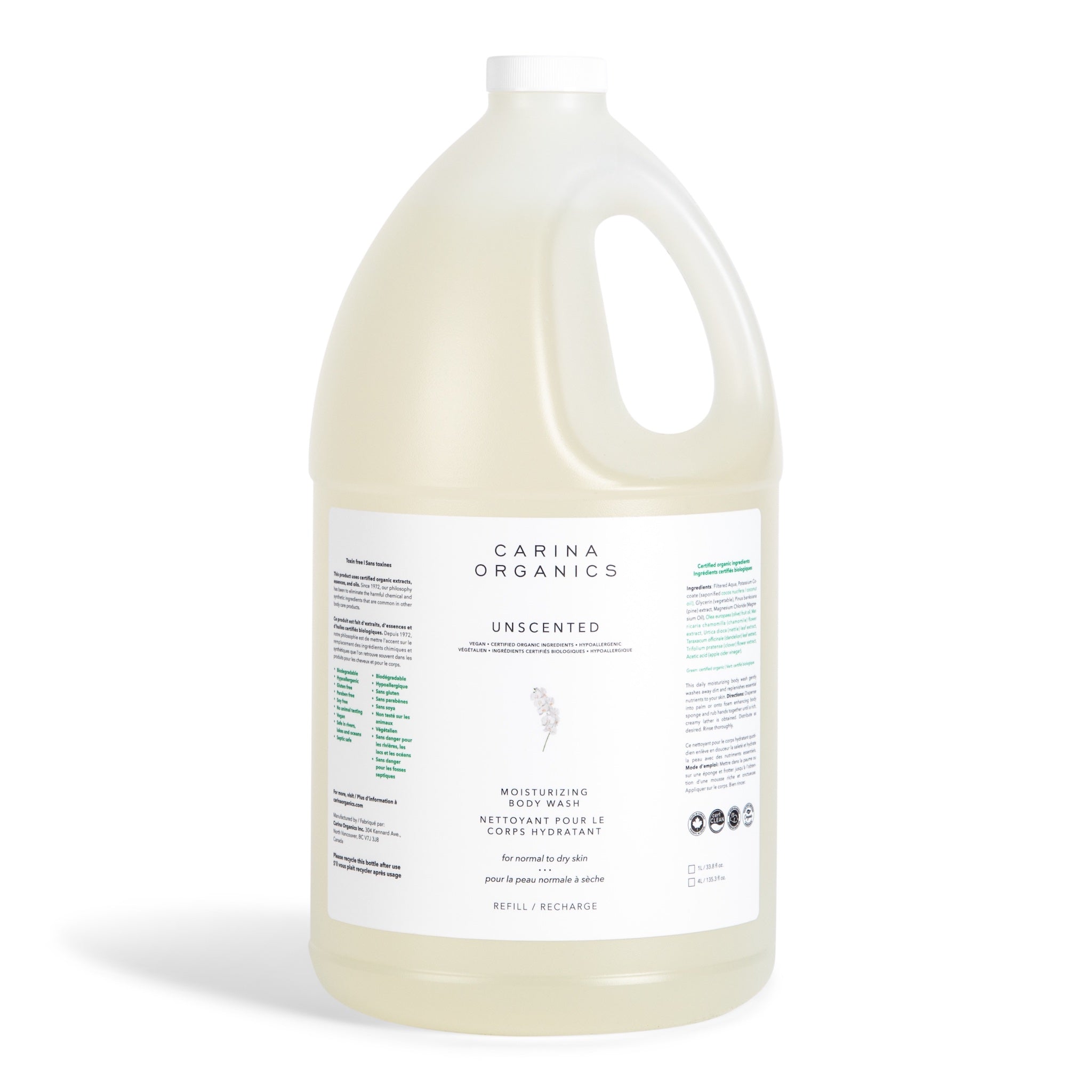 Unscented Daily Moisturizing Body Wash